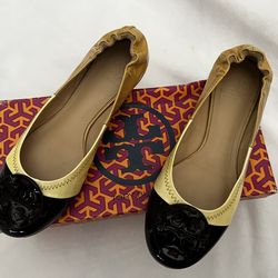 Tory Burch Women’s Tri-tone Patent Flats