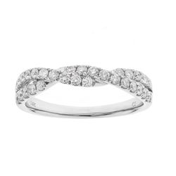 14K WHITE GOLD DIAMOND RING