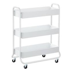2 Metal Rolling Storage Carts