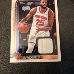 25-26 Topps Mikal Bridges Patch