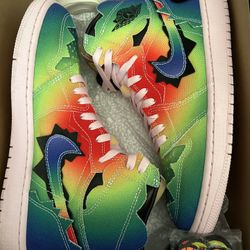 Sample J Balvin  Nike Air Jordan 1 High OG Sz 9 Sb Dunk Max  