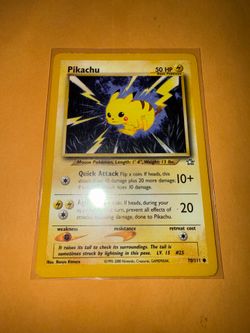 Pikachu Pokemon card