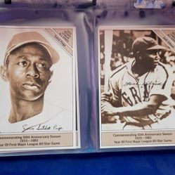 1983 Conlon 1933 Negro League & American All-Stars And 1984 Smithsonian Baseball Immortals Sets Binder
