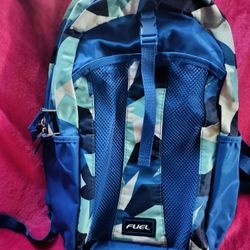 Fuel Backpack, Deep Sea Blue/Jagged Shapes Print 