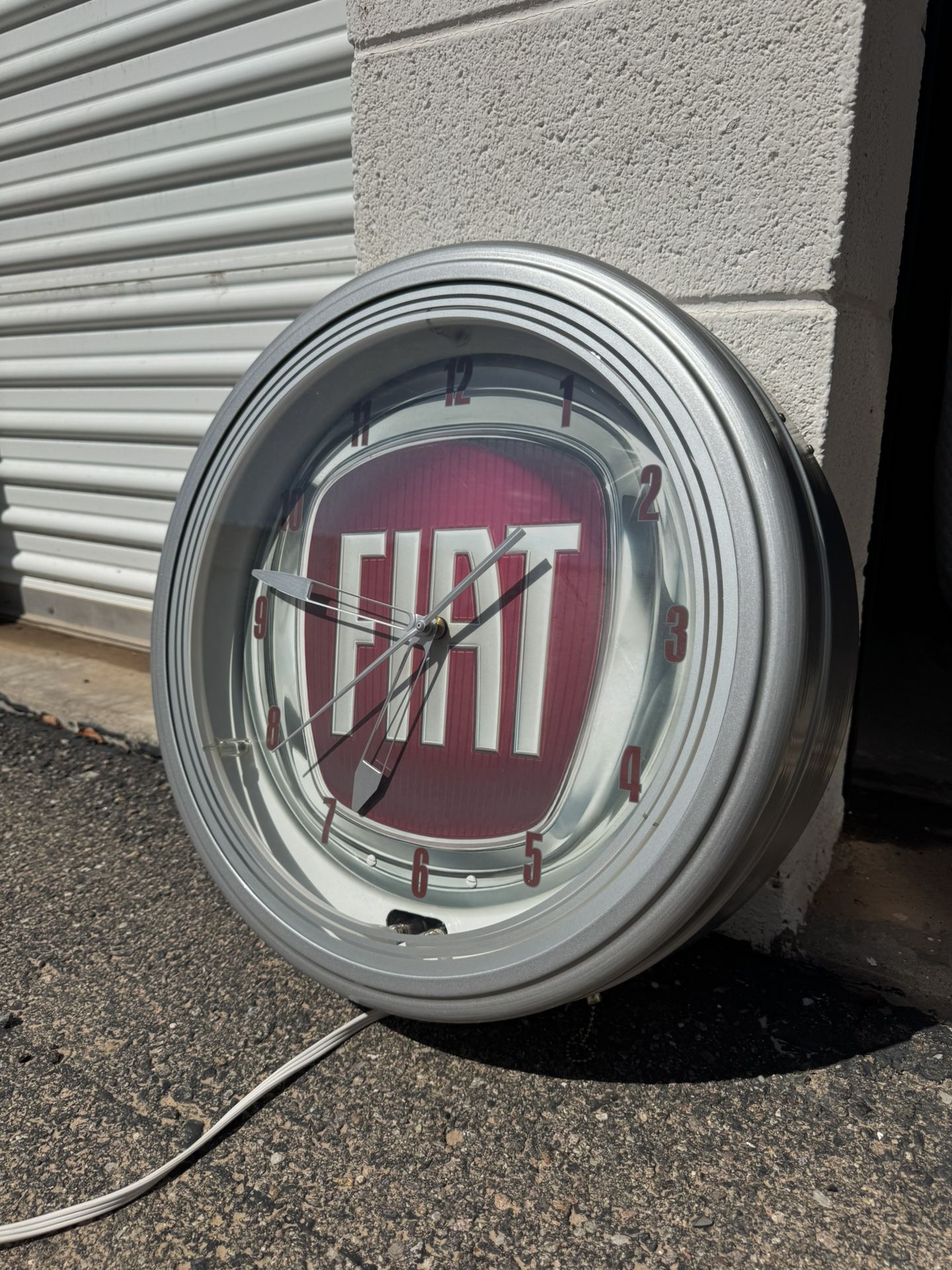 Antique Fiat LED clock
