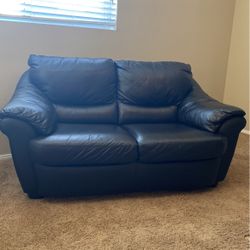Italian leather couch set