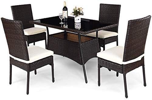 Patio Furniture, 5 PCS All Weather Resistant Heavy Duty