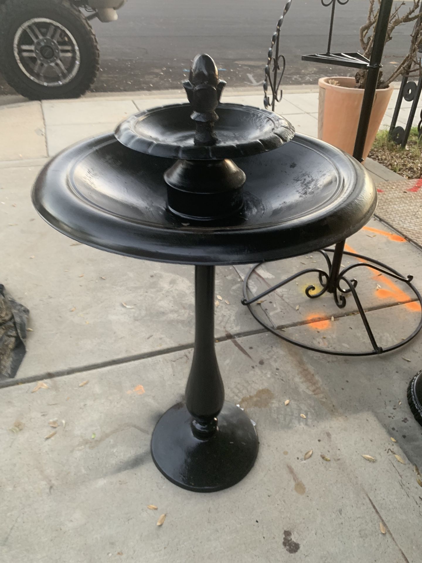 Vintage cast iron/ aluminum fountain