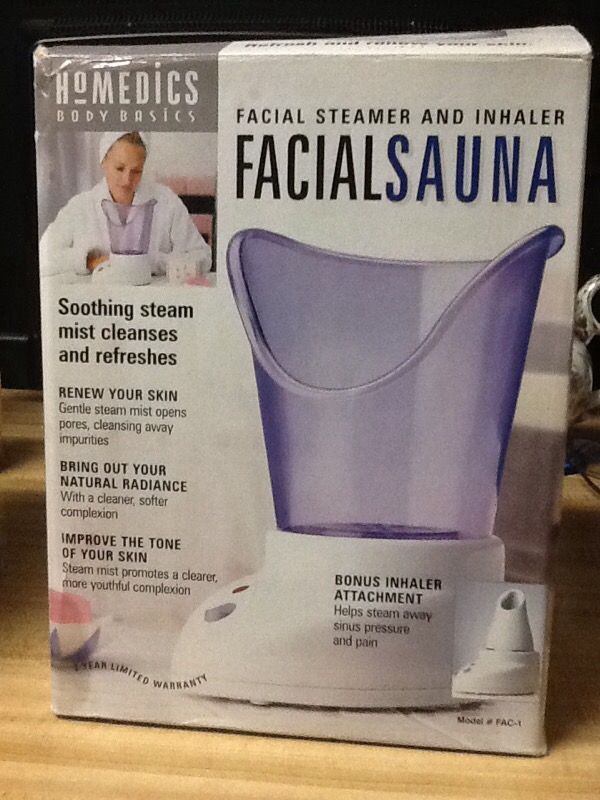 Facial sauna steamer and inhaler by homedics