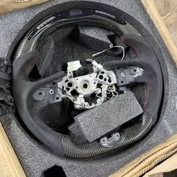 Alcántara/ Carbón Fiber Steering Wheel For R35 GTR 