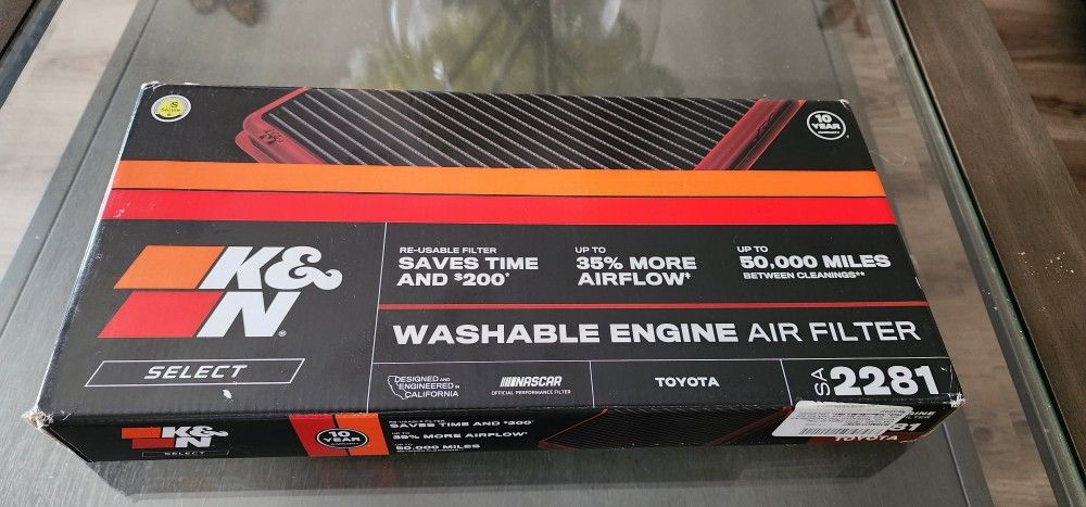 KN engine Air Filter, Tacoma 2005/2015, 4runner 2003/2008 Brand New