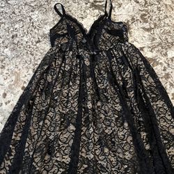 Torrid Black Lace Surplice Skater Dress plus size 0 summer spring BBU