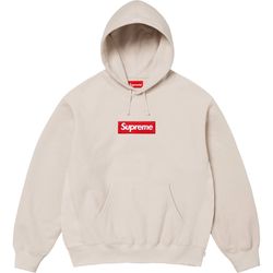 Supreme Box Logo Hoodie Stone XL FW24