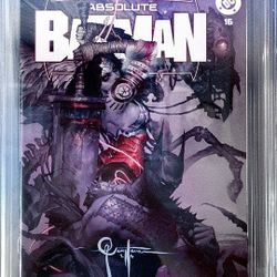 Absolute Batman #16 🔑CGC 9.8 SIGNED DAN QUINTANA Heavy Mental Dual-Cover Very Hard To Find --ALL SOLD OUT!! DC COMICS New DCU James Gunn