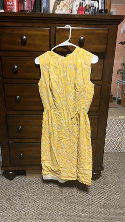 Women’s Vintage Yellow Handmade Sun Dress