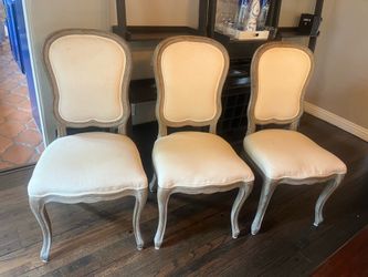 French Provincial Dining Chairs – Set of 4 – $200