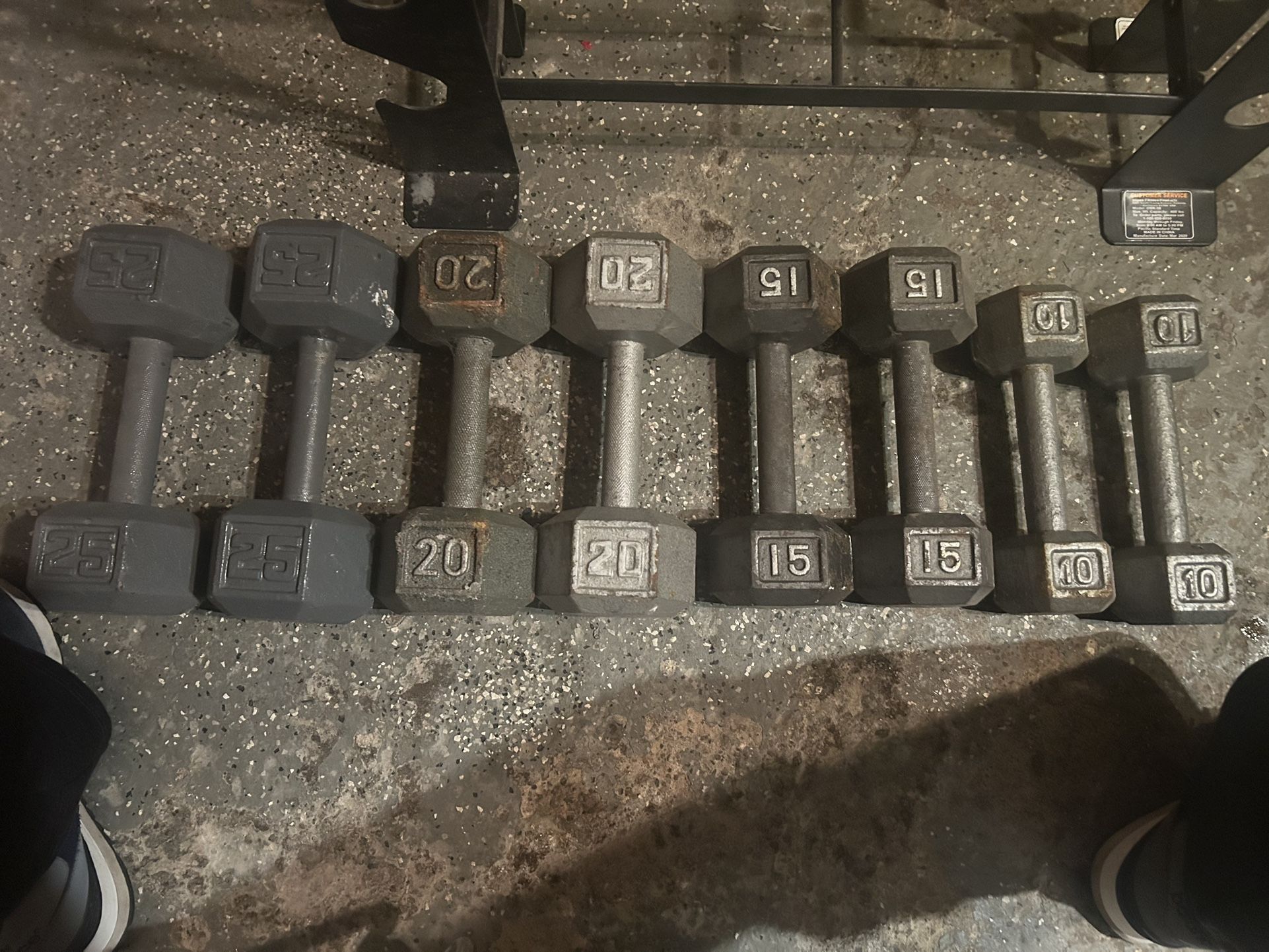 Dumbbell Set And Stand