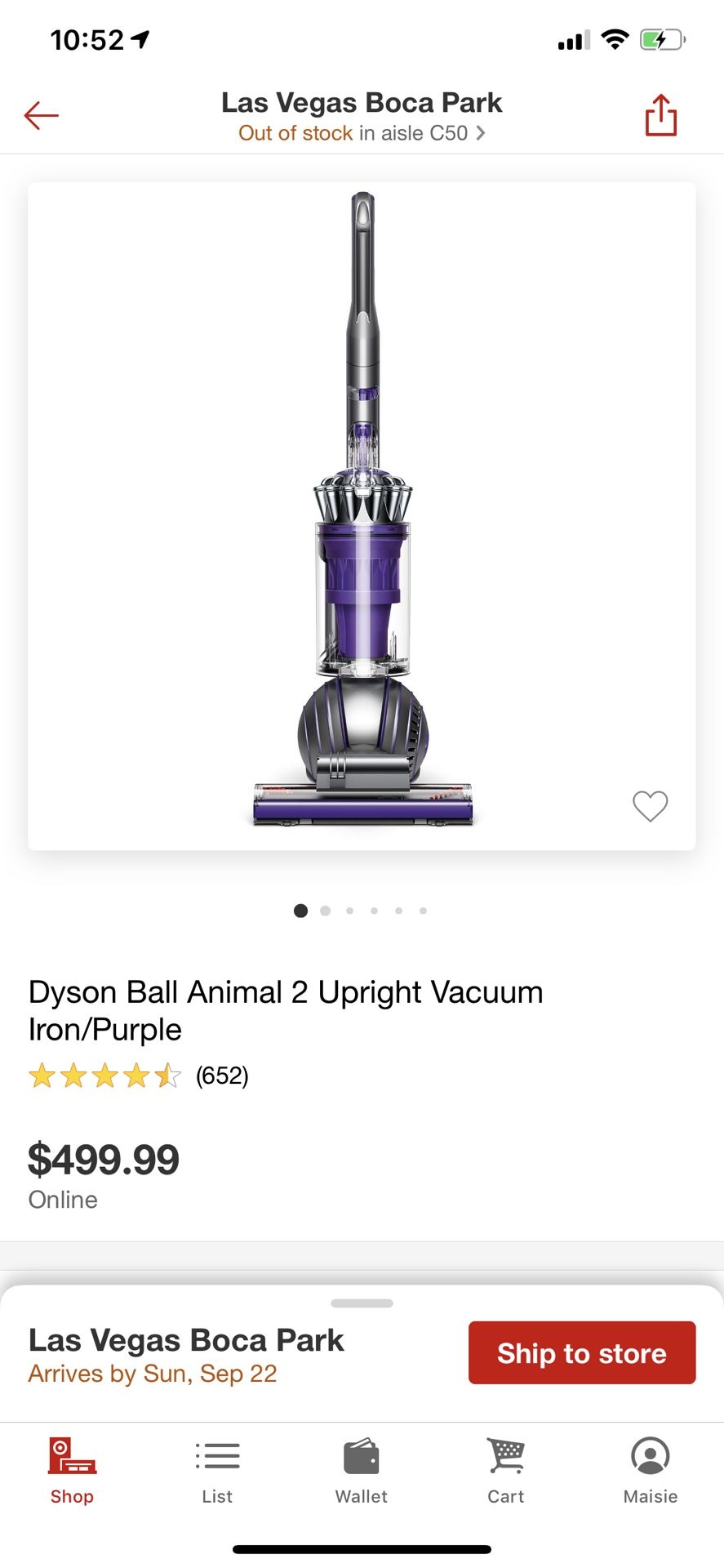 Dyson ball animal 2 upright vacuum