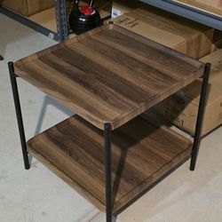 End Table 2 Tier, night stand, living room decor, bedroom decor, bed side table, 2 layer side table,wooden side table, wood end table, wood night stan