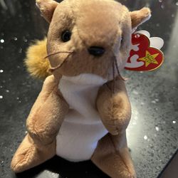 Rare “NUTS” The Squirrel TY Beanie Baby