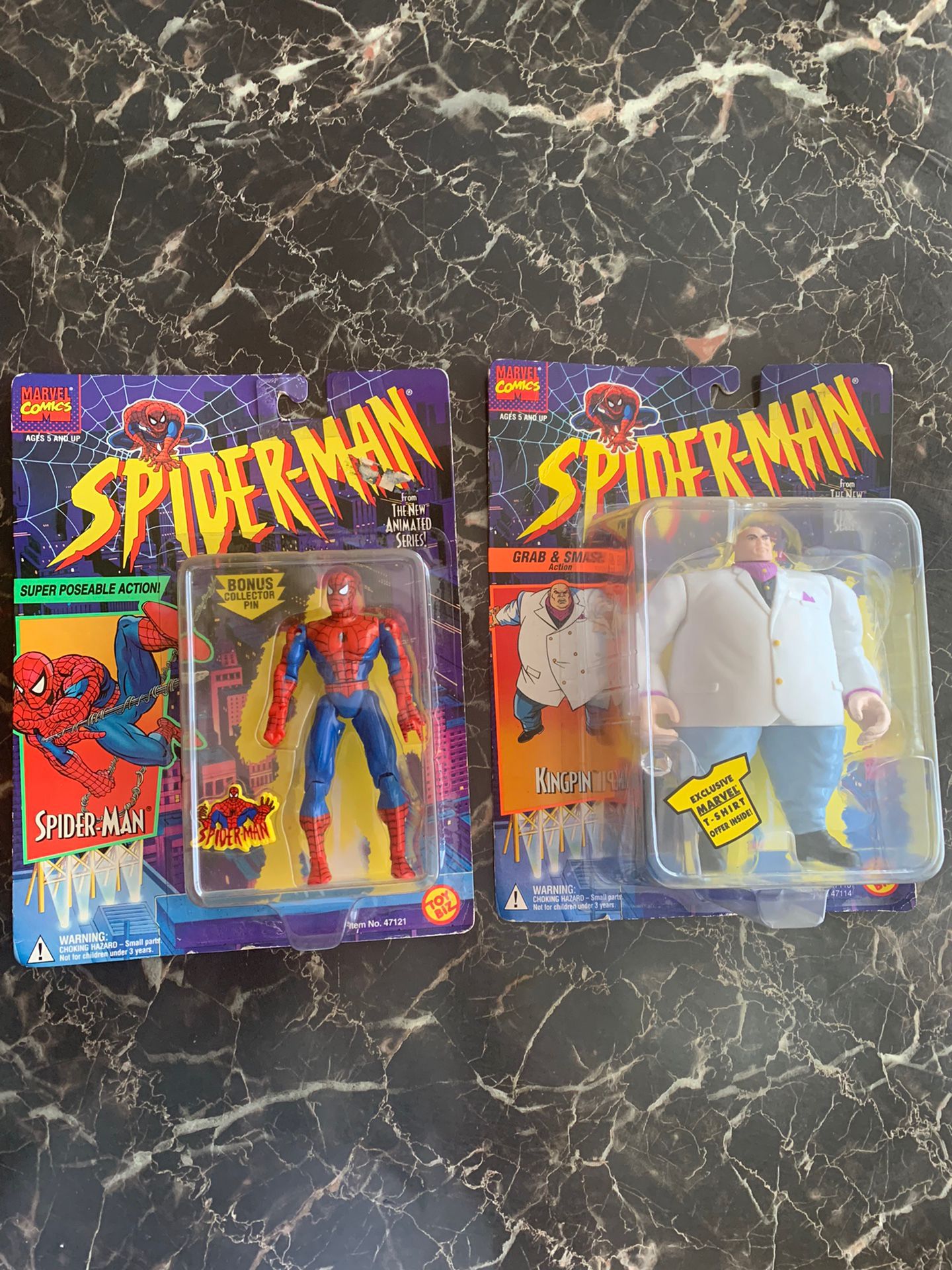 Spiderman and king pin 1994 toy action figure (collectible)