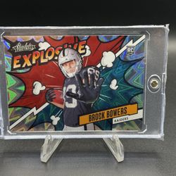 2024 Absolute Explosive #EX-BBS Brock Bowers RC (Case Hit)