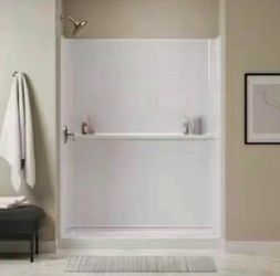 Sterling Traverse 30 in. W x 72.25 in. H 2-Piece Direct-to-Stud Shower End Wall Set