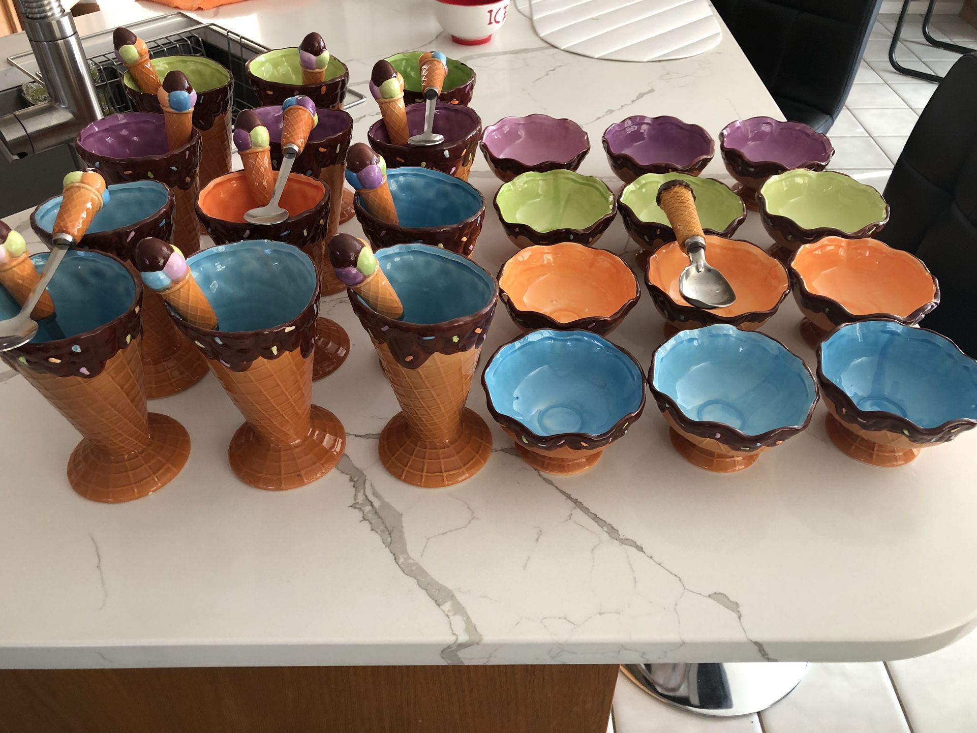 Cups And Bowls , Ice Cream Set
