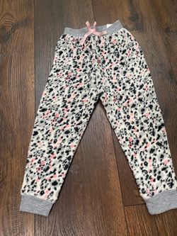 Girls cheetah pink and gray sweat pants size 5/6 by BCBG #23