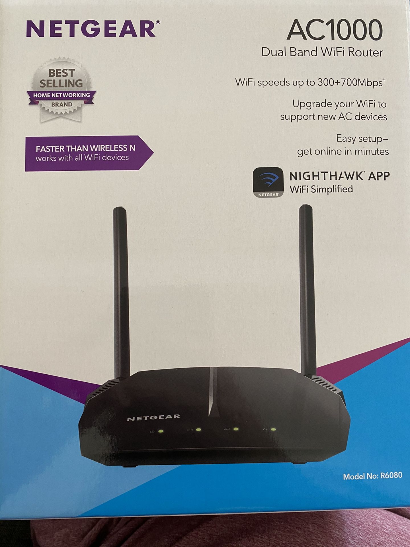 NETGEAR AC1000 Dual Band WiFi Router