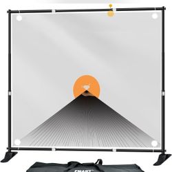 EMART Banner Stand, 10x10 ft Heavy Duty Adjustable Step and Repeat Backdrop Stand Kit for Photography, Trade Show, Photo Booth

