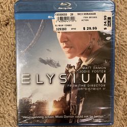 Elysium Blu Ray Movies Sealed