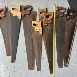 Vintage Hand saws Group of 8
