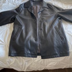 Kenneth Cole New York Leather Jacket -large