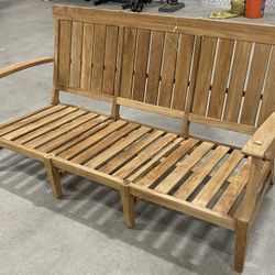 Croquet Teak Outdoor Sofa