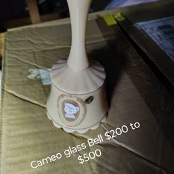 Cameo Glass Bell 