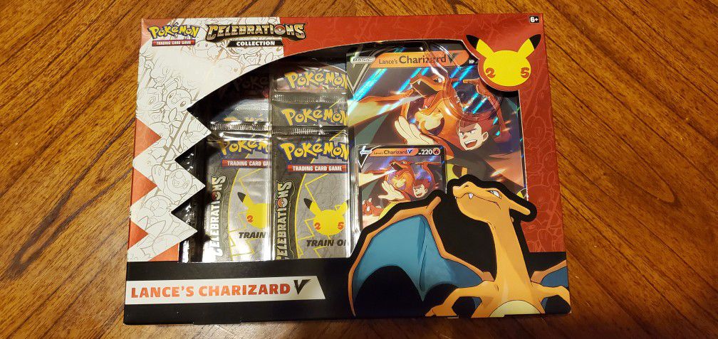 Lance’s Charizard V Box Pokemon Celebrations TCG Collection POKÉMON NEW SEALED 