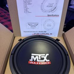 MTX TN10-04 10-Inch Single 4-OHM Subwoofer