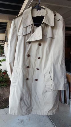 Men's Trench Coat, fleece lined, Size S40