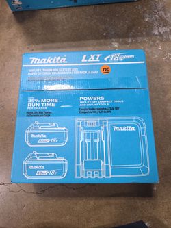 Makita 18V Lithium-Ion Battery and Charger pack