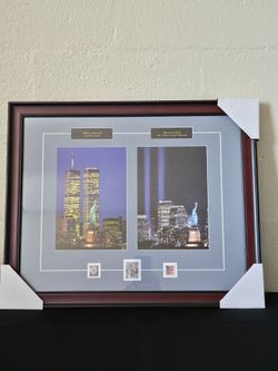 [Brand New] 9/11 Twin Towers Framed Art