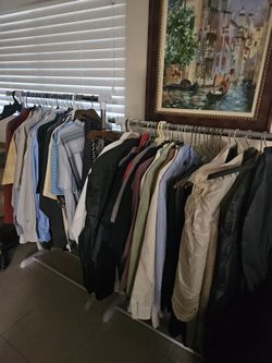 Men's XL-XXL dress shirts, pants, suits, ties, tuxedo