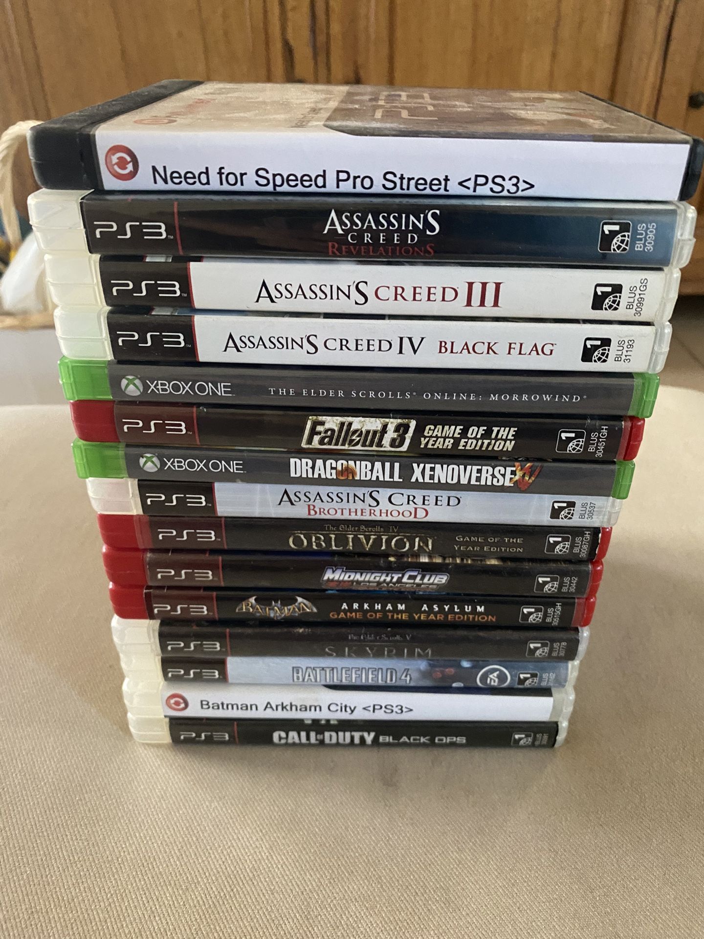 Old PS3 & XBOX One Video Games