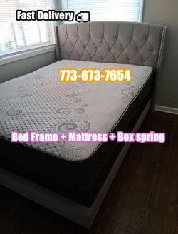 Queen Bed + Mattress + Box Spring $399 💥🚛