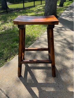 Brown Bar Stool - 2ft & 28” Tall, Used Condition, Pickup Today