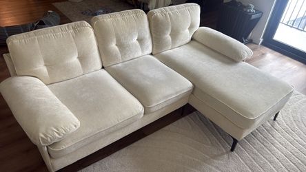 White L Shaped Couch