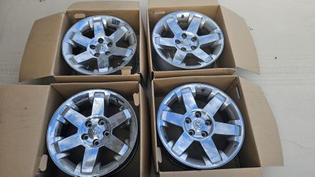 OEM chrome rims, set of 4 (no tires) — 2009-2012 Ram 1500