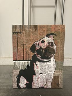 Pug Art Canvas Decor