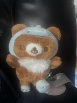 Rilakkuma Bear Plush with Hat and Tag