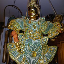 Vintage Hand Crafted Burmese Puppet